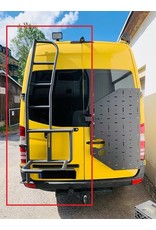 spare wheel holder with ladder VW Crafter 2017+/MAN TGE for 180 ° doors and high roof