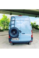 spare wheel holder with ladder VW Crafter 2017+/MAN TGE for 180 ° doors and high roof