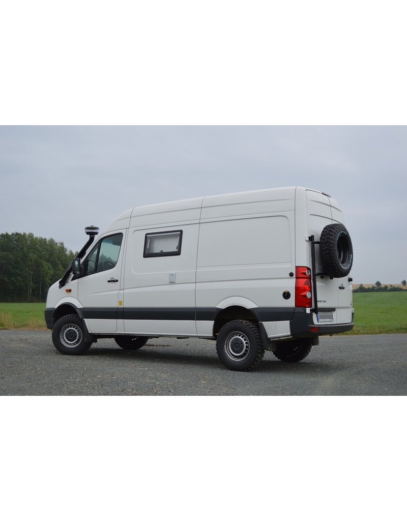 VW Crafter I / Sprinter 906  spare wheel carrier on left or right door (180°door)