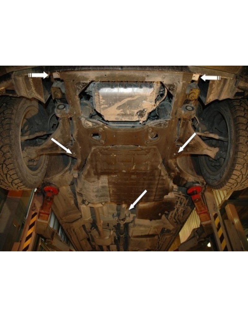 5 mm Aluminium Motor & Getriebe Unterfahrschutz für Mercedes Benz Vito/ Viano 639 2WD  2.2 CDI Automatikgetriebe