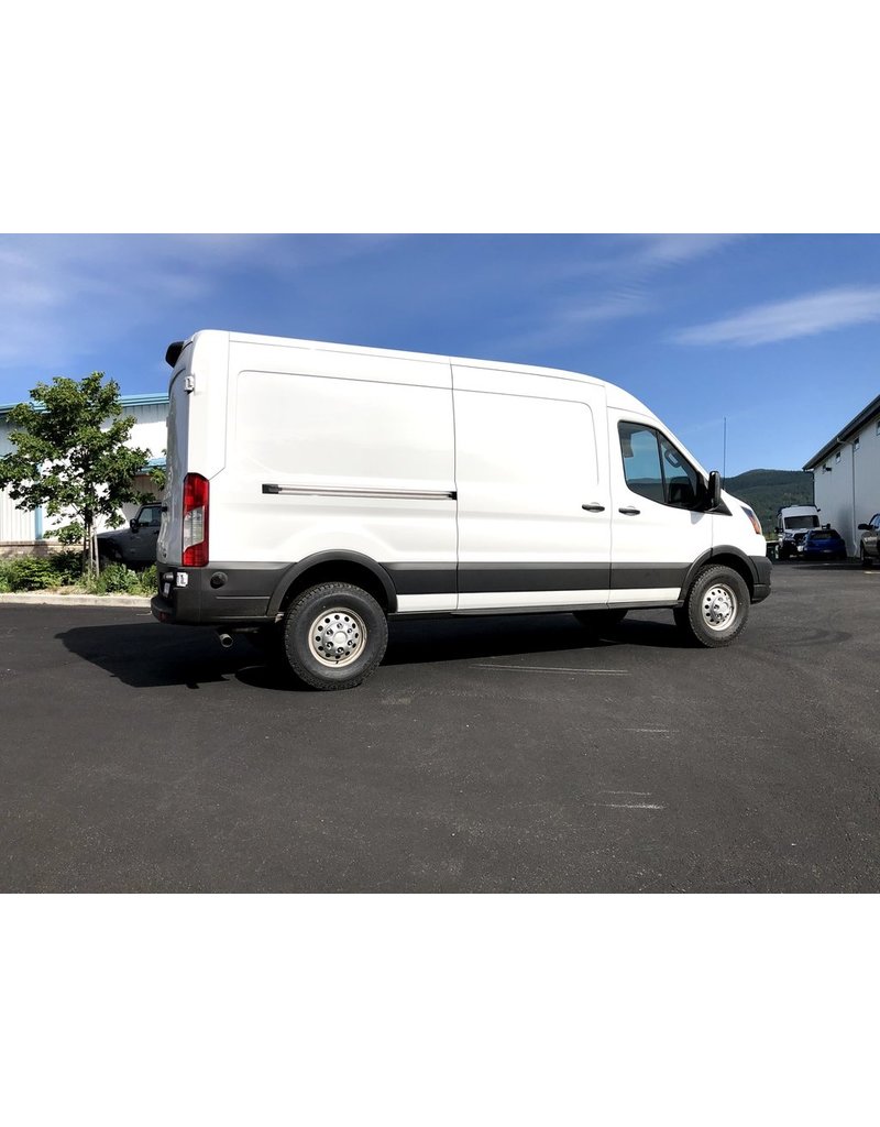 5,1 cm TOPO 2.0 Kit de rehausse complet pour essieux avant et arrière - FORD TRANSIT (2018+, 2WD & 4x4, pneus SIMPLE ou jumelés) BY VAN COMPASS