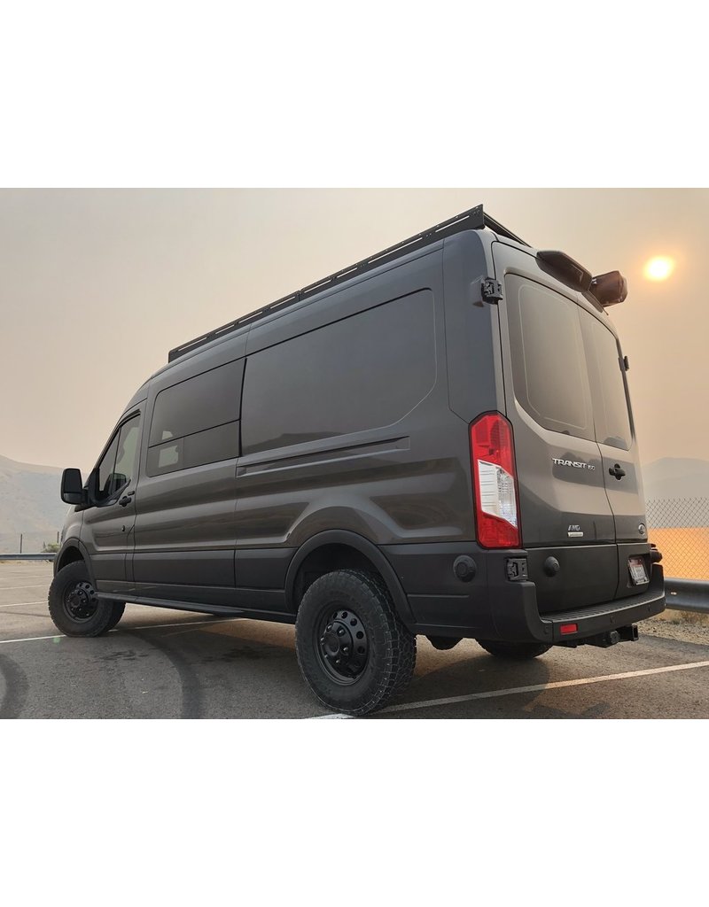 5,1 cm TOPO 2.0 Kit de rehausse complet pour essieux avant et arrière - FORD TRANSIT (2018+, 2WD & 4x4, pneus SIMPLE ou jumelés) BY VAN COMPASS