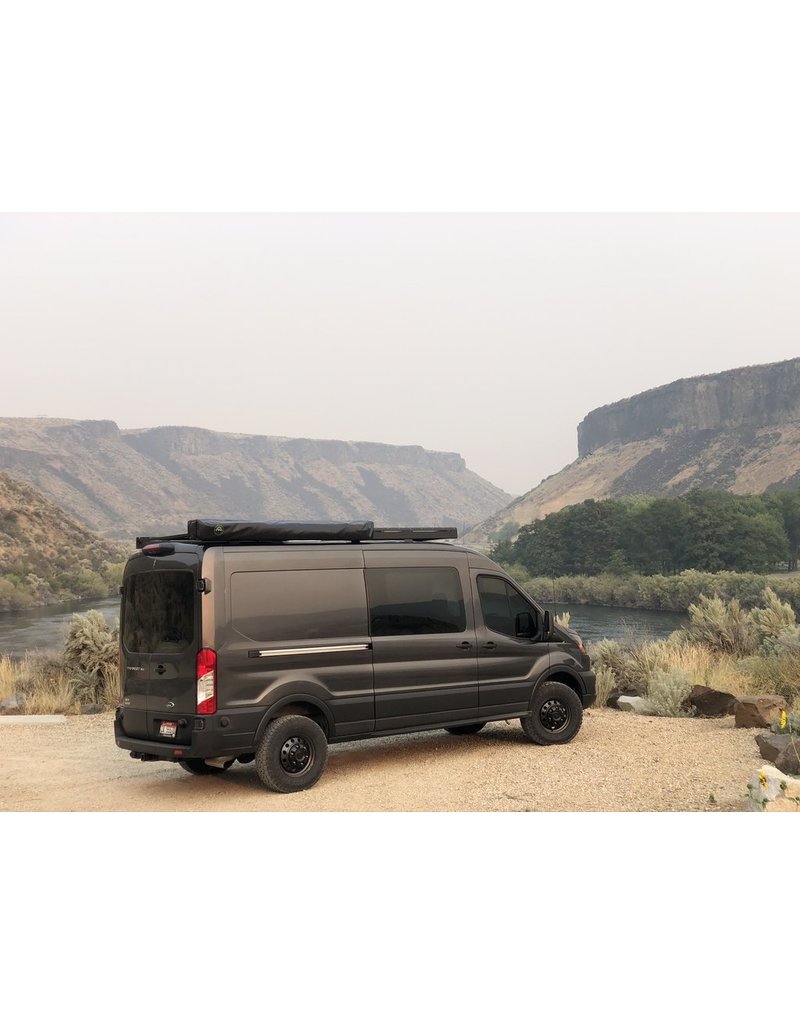 5,1 cm TOPO 2.0 Kit de rehausse complet pour essieux avant et arrière - FORD TRANSIT (2018+, 2WD & 4x4, pneus SIMPLE ou jumelés) BY VAN COMPASS