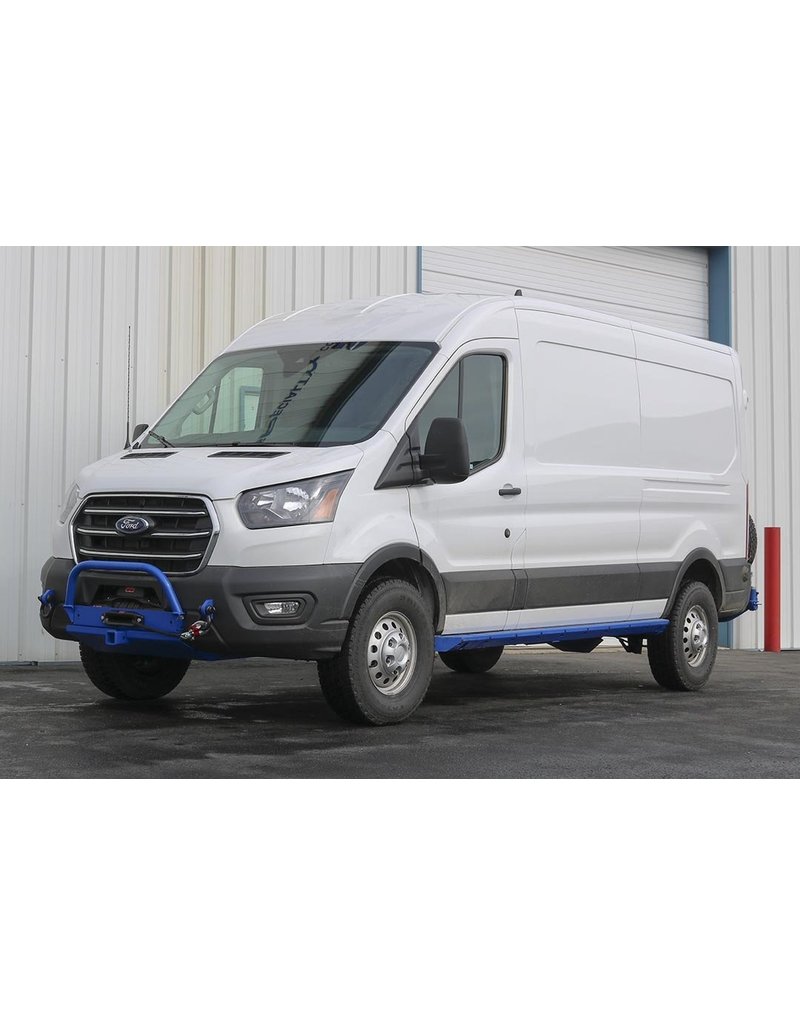 5,1 cm TOPO 2.0 Kit de rehausse complet pour essieux avant et arrière - FORD TRANSIT (2018+, 2WD & 4x4, pneus SIMPLE ou jumelés) BY VAN COMPASS