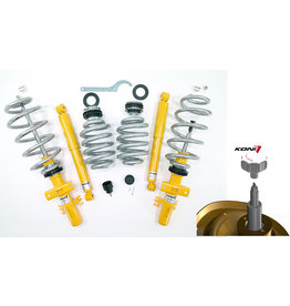 10-45mm ADJUSTABLE COIL-OVER BODY LIFT / SUSPENSION KIT complete VW T5, T6 AND T6.1 WITHOUT DCC