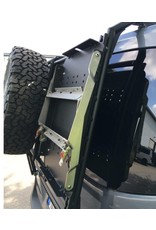 Aluminum box carrier module, for modular rear carrier system on VW T5 / T6, MB Vito or others