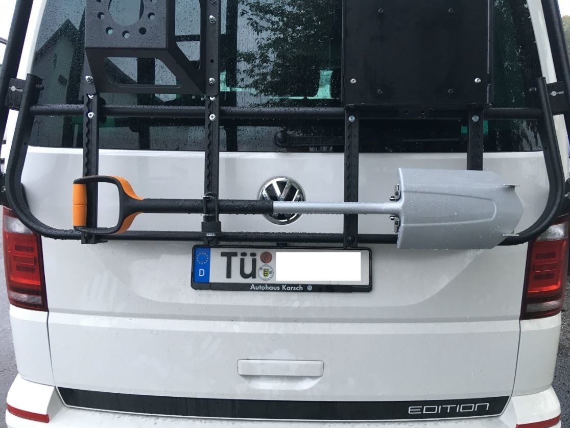 Module de maintien de bêche pour système de porte bagage arrière, pour FisKars Xact