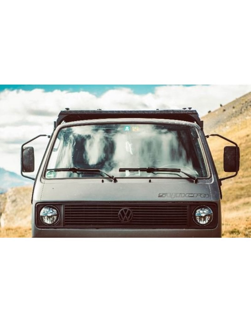 GTV-GMB VW T3 galerie de toit modulaire XL (5 modules) - kit complet Aluminium recouvert de poudre noire ou en alu nu