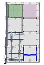 GTV-GMB VW T3 modular roof rack system for DOKA=crew cabin (2 modules) - complete kit black powder coated or natural aluminum 