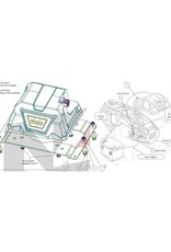 Kit déport boîtier relais 1.5m avec cosse coudée treuil Warn Tabor, VR EVO ou Zeon