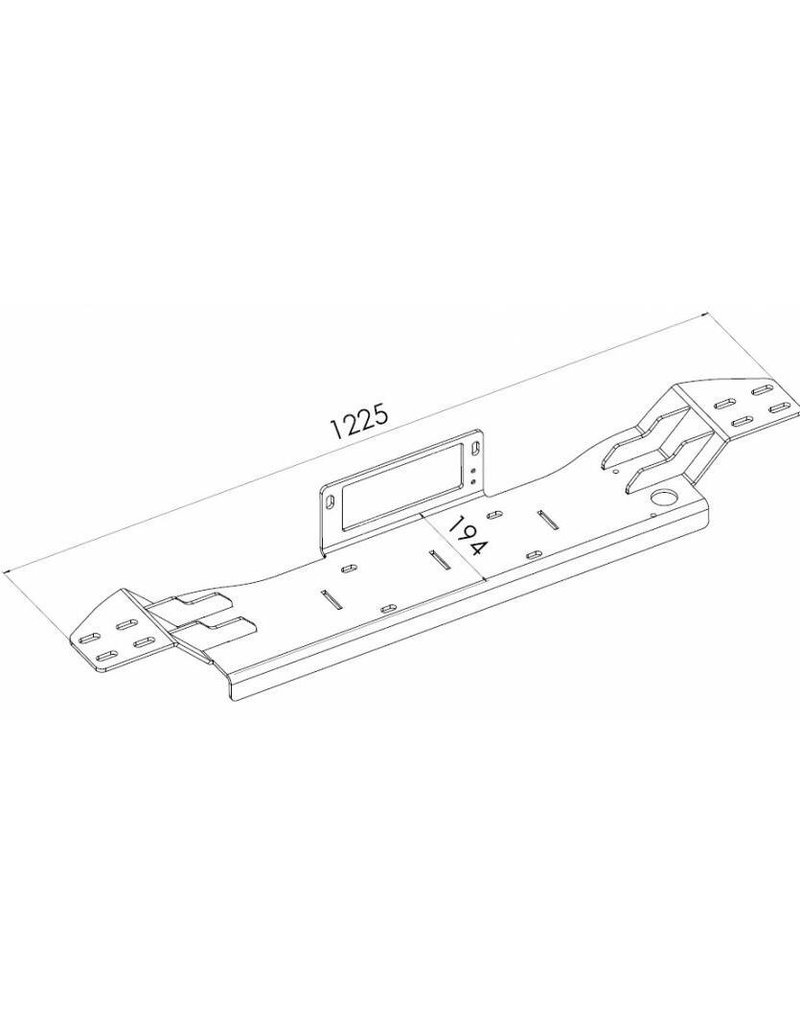 Platine montage de treuil pour FORD TRANSIT 2014-2019