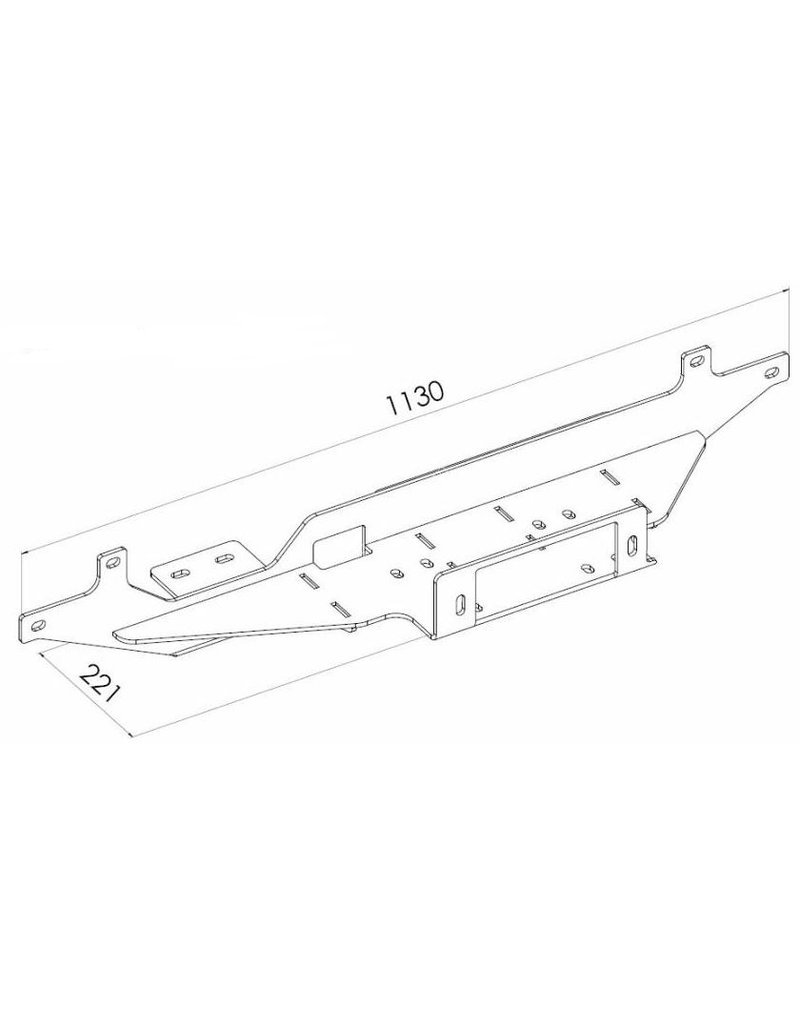 Seilwindenhalterung für VW T5 (2003 - 2015)