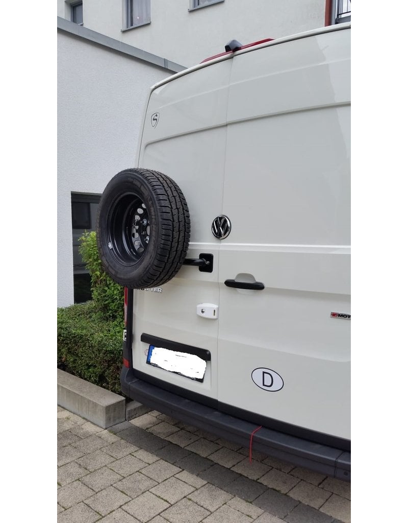 MAN TGE/VW Crafter II (2017+) - Ersatzradhaltemodul für die Hecktür links 180° Tür
