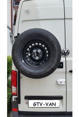 MAN TGE/ VW Crafter II (2017+) spare wheel carrier on left door (180°door)