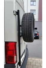 MAN TGE/ VW Crafter II (2017+) spare wheel carrier on left door (180°door)