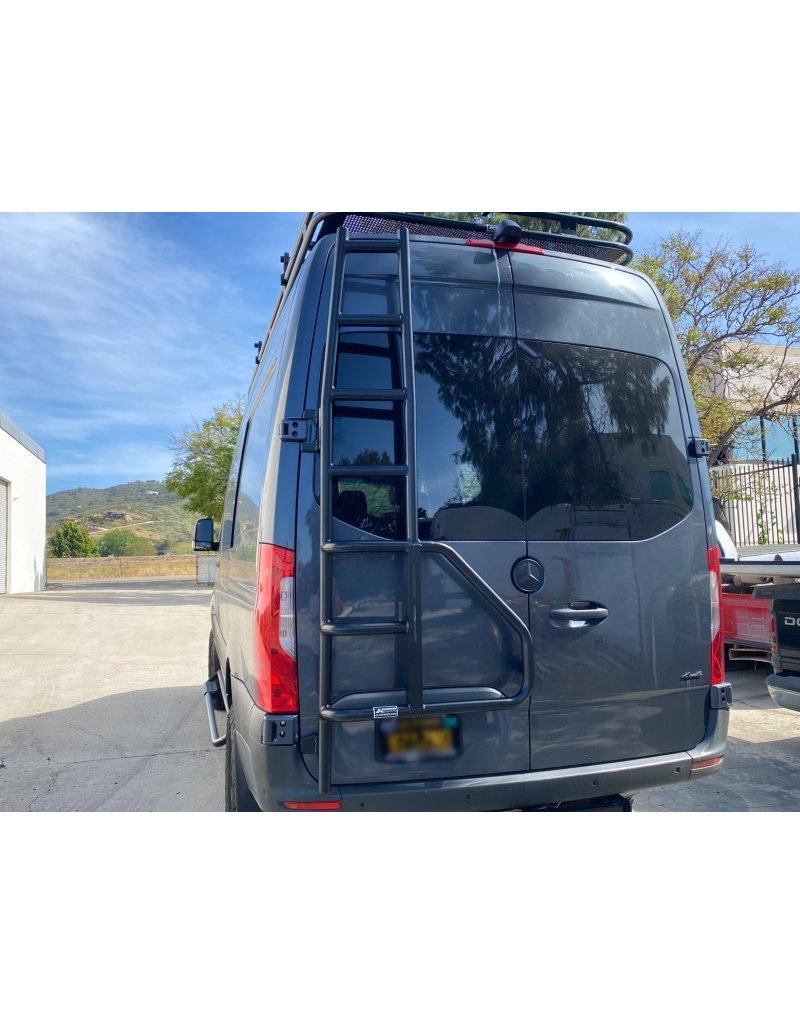 Aluminess Échelle + Porte Roue /Caisse sur porte arrière pour Sprinter - GTV -VAN