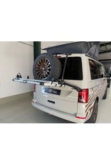 TERRANGER Système portatif modulaire « light » pour hayon, adapté au hayon du VW T6/T6.1 pour des vélos , une roue de secours , des bidons etc.