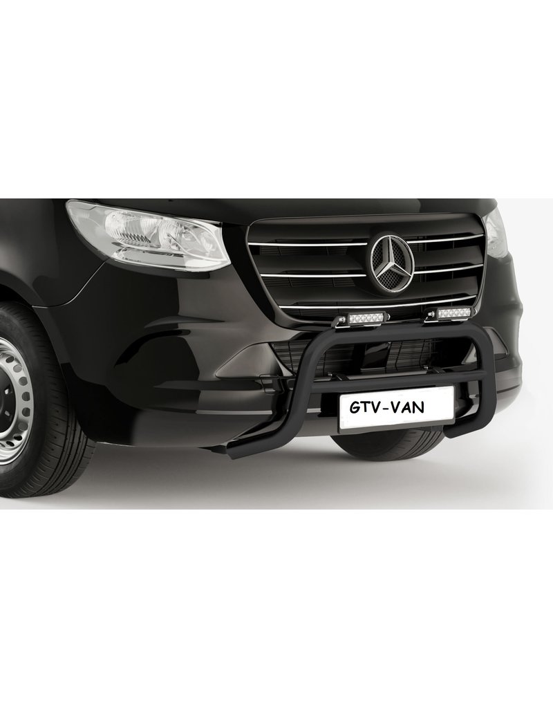 Pare buffle avant 60 mm version poli ou noir pour MERCEDES-BENZ Sprinter 907 /VS30