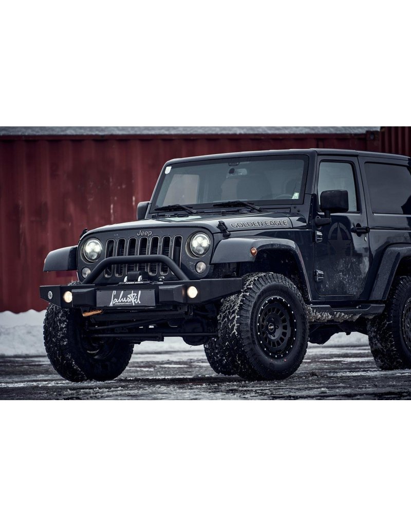 TWIN-MONOTUBE-PROJEKT-AT (all terrain) aluminum rim 8X17 MAT BLACK , CONCAVE FOR Jeep Wrangler incl. Unlimited