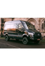 TWIN-MONOTUBE-PROJECT-AT-HD (All terrain-heavy duty), JANTE ALUMINIUM 8.5X18 POUCES EN NOIR SATINÉ POUR Mercedes Sprinter 907/910/VS30