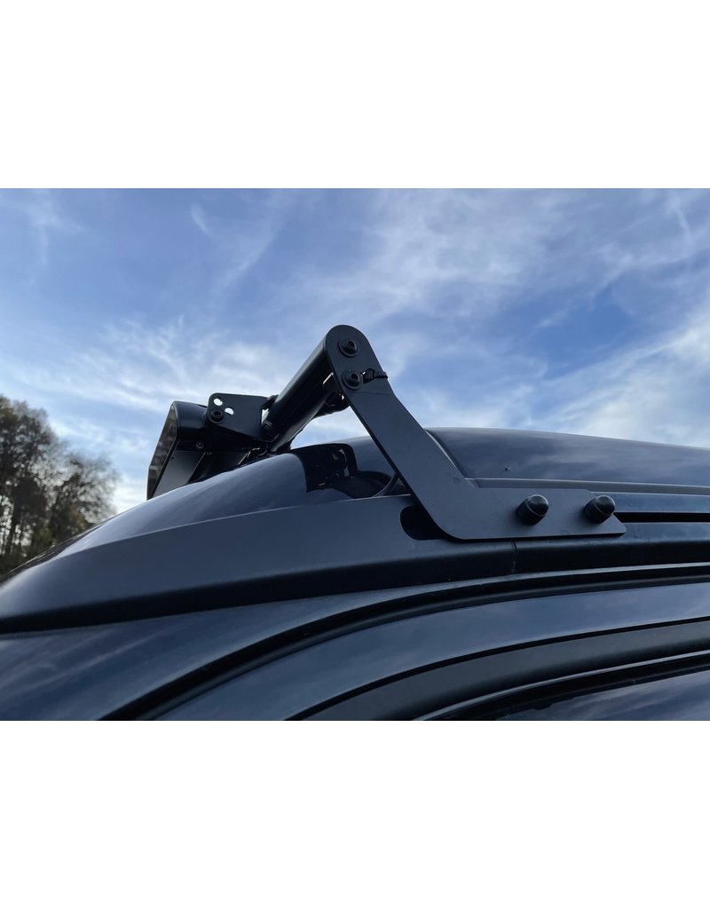 Roof light mount for LED auxiliary headlights on VW T5 - T6.1 California, attachment to the multirails