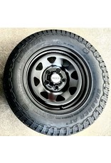 DOTZ DOTZ DAKAR - DARK - Jante acier tout terrain 7Jx16 ET35 5x120 CB65 avec cache moyeu pour VW T5/6