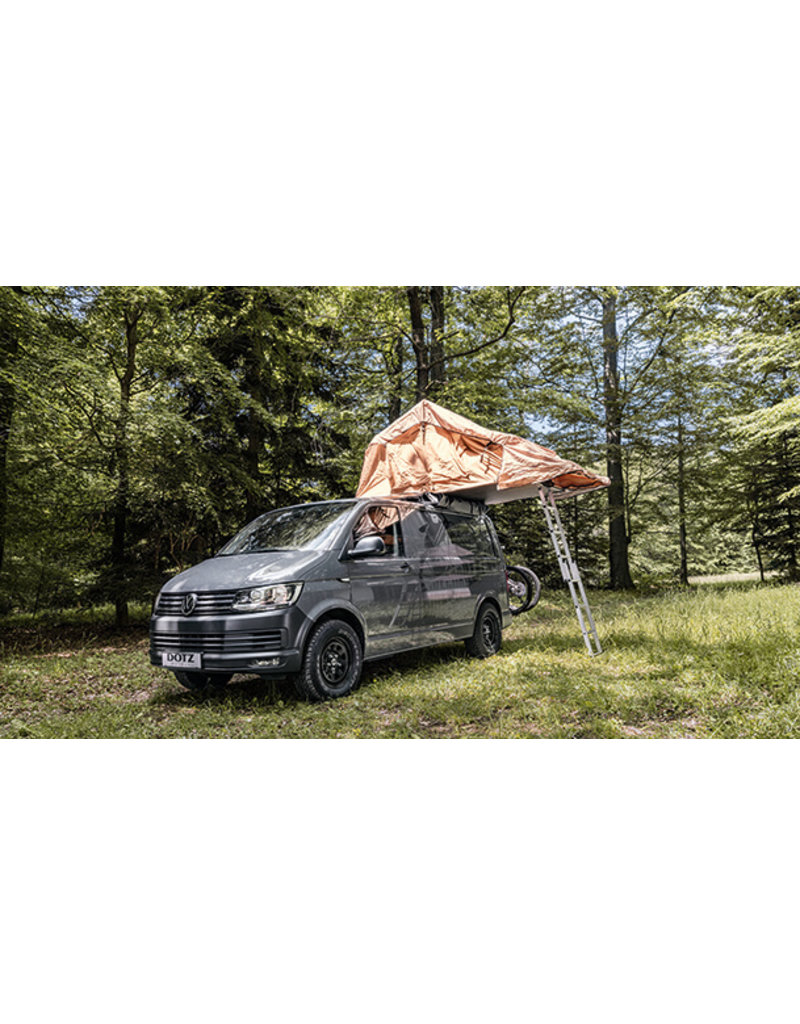 DOTZ DOTZ DAKAR - DARK - Jante acier tout terrain 7Jx16 ET35 5x120 CB65 avec cache moyeu pour VW T5/6