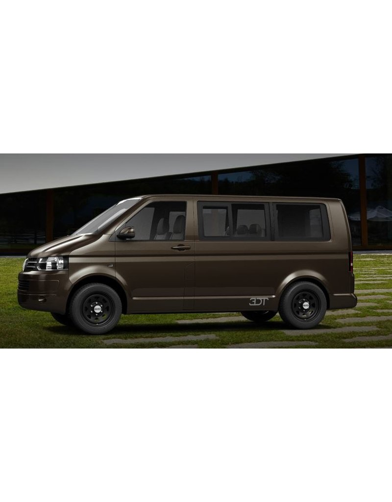DOTZ DOTZ DAKAR - DARK - Jante acier tout terrain 7Jx16 ET35 5x120 CB65 avec cache moyeu pour VW T5/6