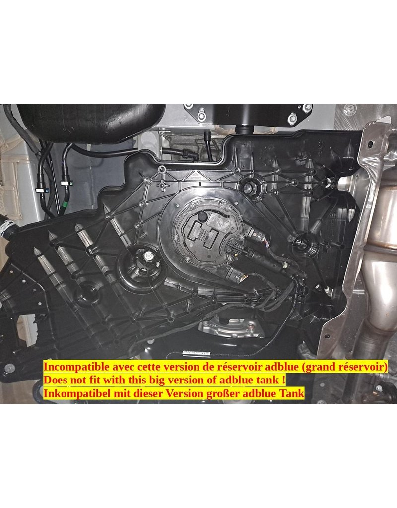 Kit de protection pour réservoir AdBlue® Alu 6 mm pour Mercedes 447 4x4 (2014-2019)