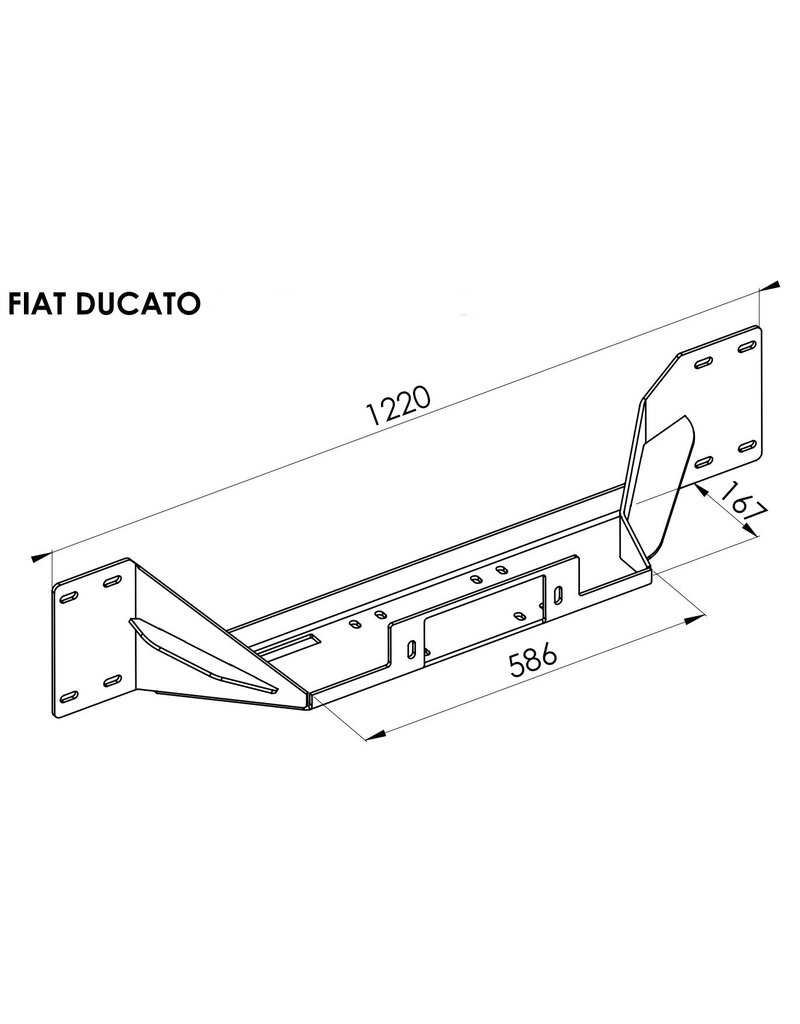 Platine montage de treuil pour FIAT DUCATO-CITROEN JUMPER -PEUGEOT BOXER type 250