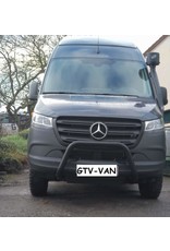 Pare buffle avant noir, 70 mm pour MERCEDES-BENZ Sprinter 907 /VS30