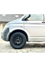 DOTZ DAKAR - DARK - Offroad Stahlfelge 7Jx16 ET35 5x120 CB65 inklusive Radnabenzierkappe für VW T5/6