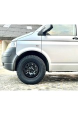 DOTZ DOTZ DAKAR - DARK - Offroad Stahlfelge 7Jx16 ET35 5x120 CB65 inklusive Radnabenzierkappe für VW T5/6