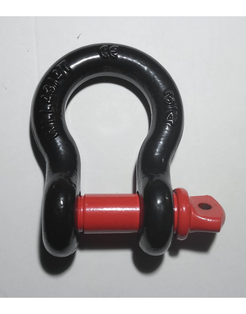 Omega Schäkel 5/8 Zoll WLL 3 1/4 T schwarz/rot