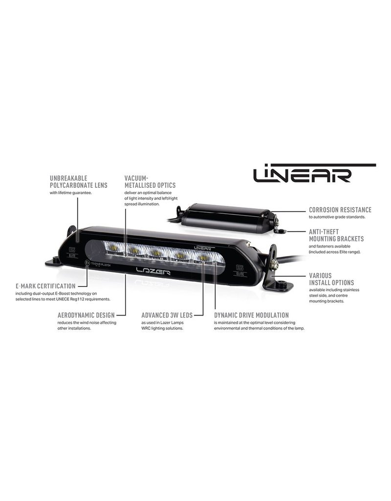 Lazer LINEAR-48 barre à  LED beam 51" /1282mm 18.000 Lumen