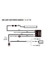 SINGLE-LAMP WIRING KIT (LOW POWER, 12V)