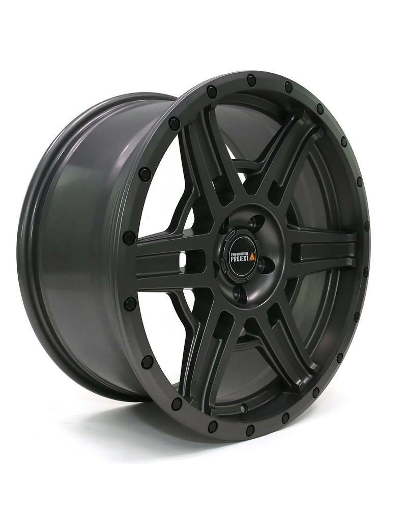 TWIN-MONOTUBE-PROJEKT-AT5 (All Terrain) rim 8JX17H2 ET40 5x120 GRANIT, CONCAVE FOR VW T5, T6, T6.1