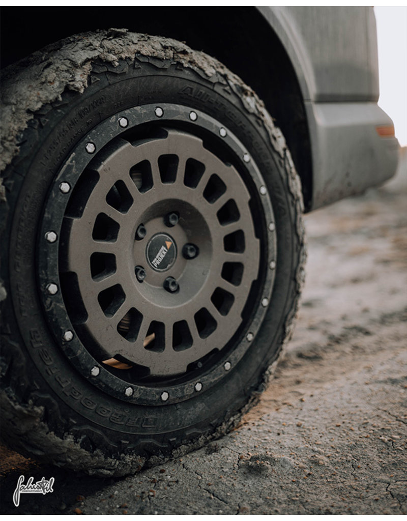 Twin Monotube Project AT18, 8x18, ET47 , 5x120/65 All Terrain hard alloy rim Matt TERRA For VW T5, T6, T6.1