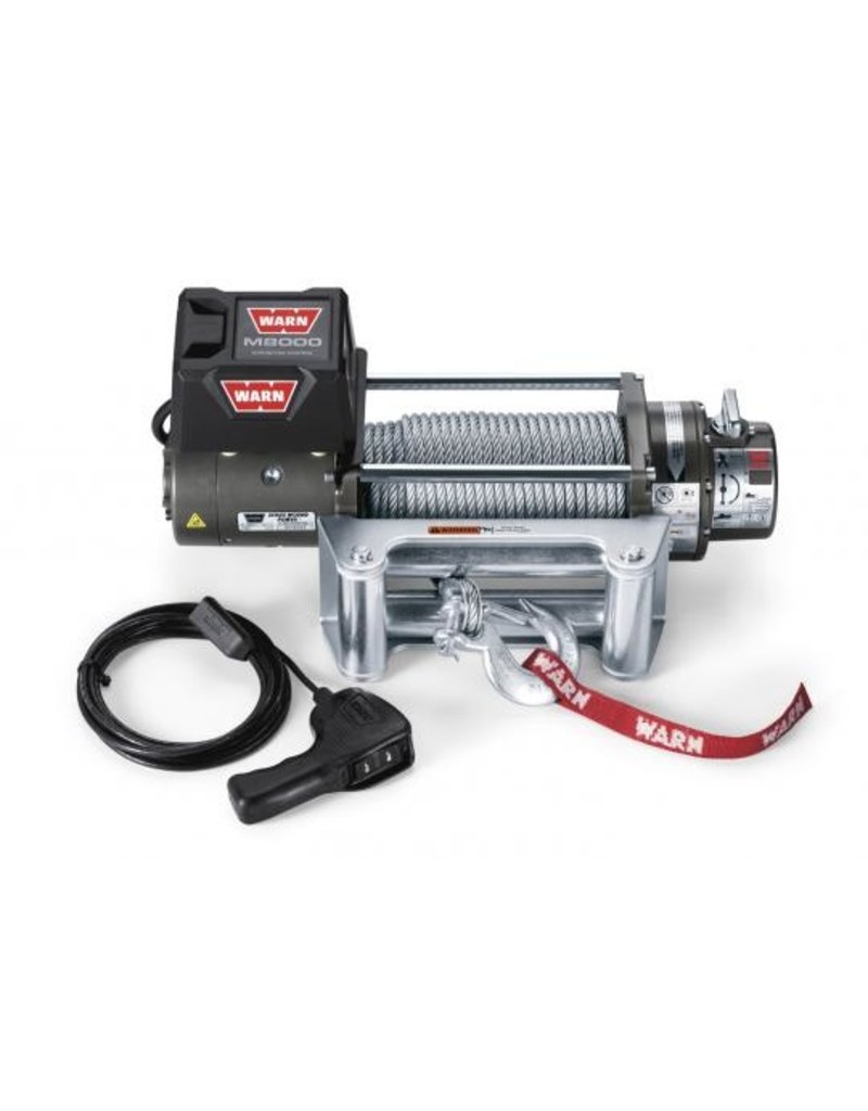 WARN M8 / M8000 3.6 T 12V  WINCH with steel rope and remote control