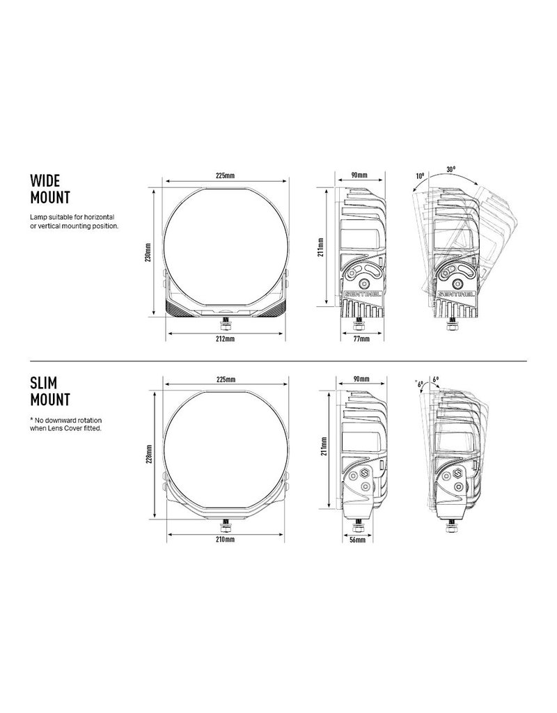 LAZER SENTINEL 9"   ELITE HIGH PERFORMANCE LED LIGHTS