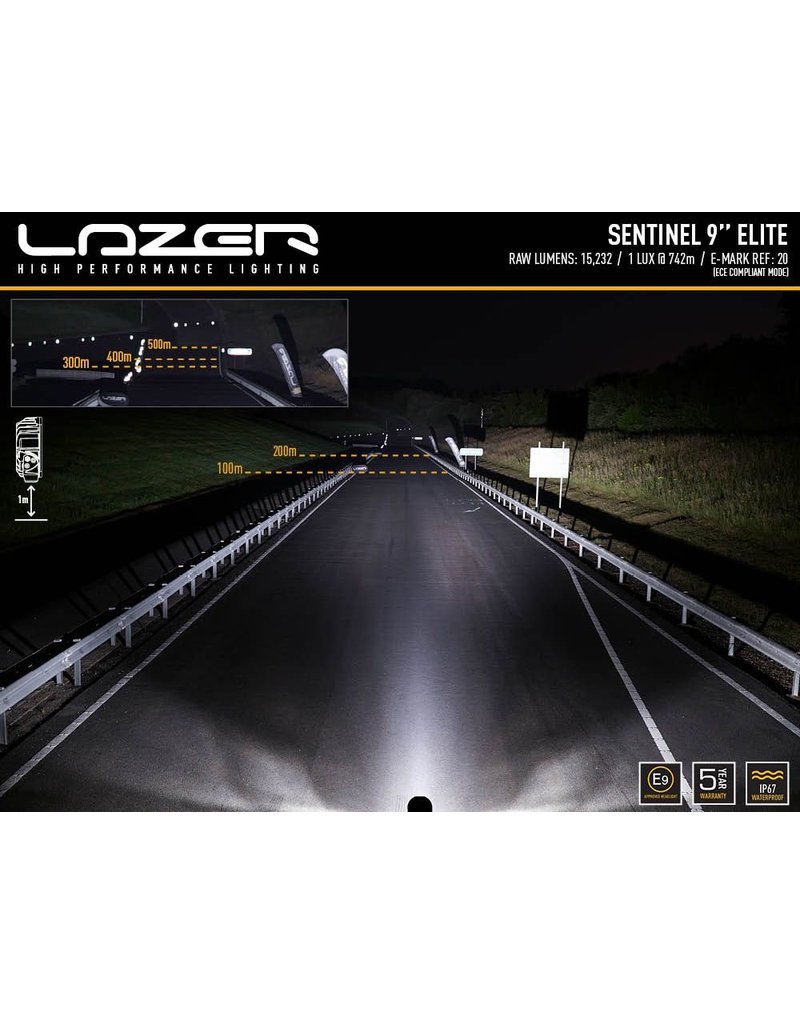 LAZER SENTINEL 9"   ELITE HIGH PERFORMANCE LED LIGHTS