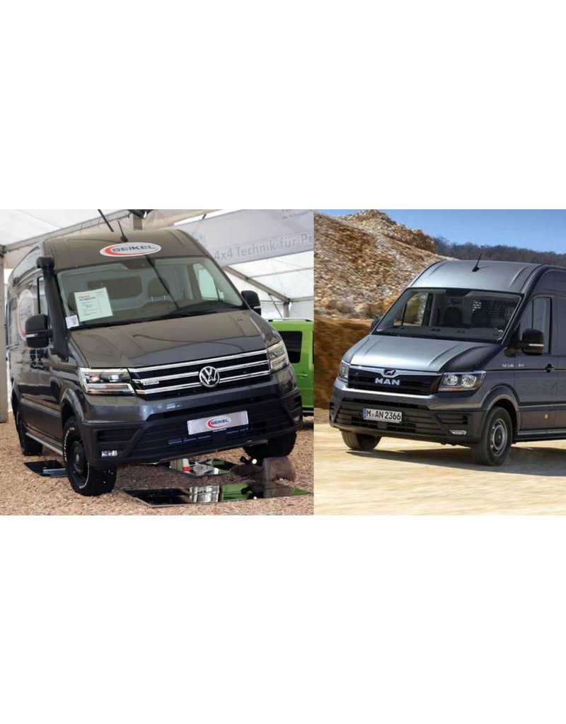 SEIKEL Höherlegung VW Crafter (2017+) und MAN TGE ab 5 t  zGG, 2WD Heckantrieb