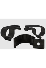 Black stainless steel lamp holder clamp for front bar (bull bar) with 60mm diameter