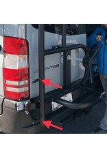 OWL VANS LADDER + TIRE (or BOX) CARRIER – FOR SPRINTER 906 with 270° doors (or with mod. for 180°)