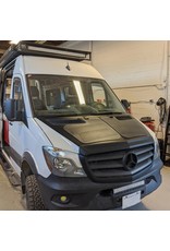 VSS SYSTEM™ - 80 WATT HOOD SOLAR PANEL (TWIN 40 WATT SYSTEM) by Cascadia, Complete VSS System (Solar Panels + MPPT Charge Controller + Vehicle Vinyls) for MERCEDES-BENZ SPRINTER 906/NCV3 (2006-2018)