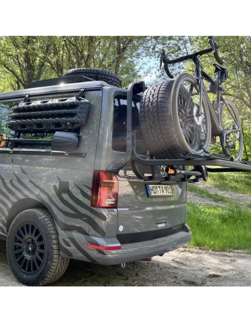 VW T6 système porte-bagage-hayon "modulaire" pour le transport de vélos, roue de secours, canister, etc.