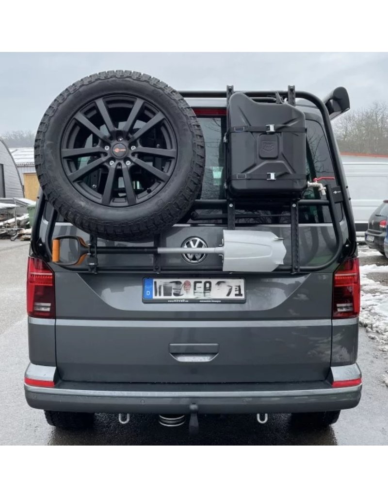 VW T6 Rear carrier "modular" suitable fo carrying bicycles, spare wheel, canister, etc.