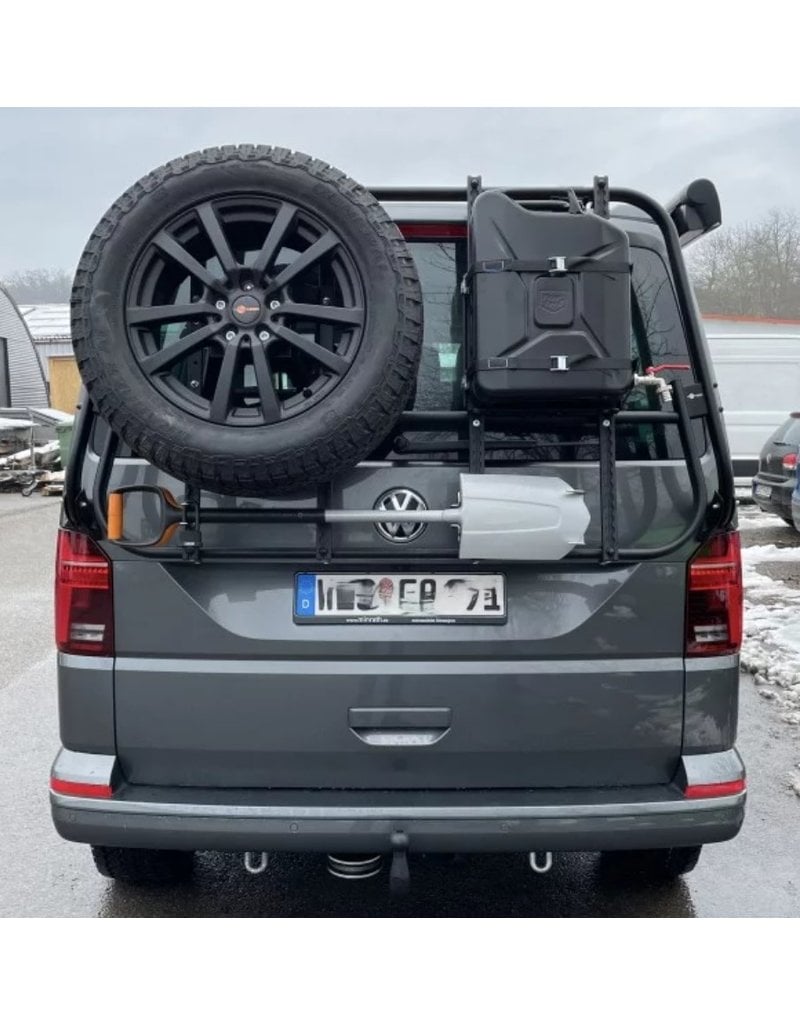 VW T6 système porte-bagage-hayon "modulaire" pour le transport de vélos, roue de secours, canister, etc.