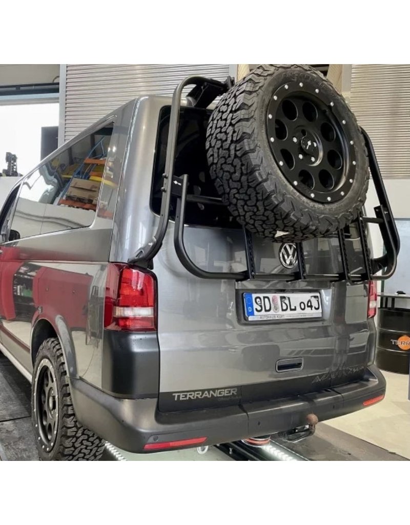 VW T5 Heckträger "modular" für Fahrräder, Ersatzrad, Kanister, usw.