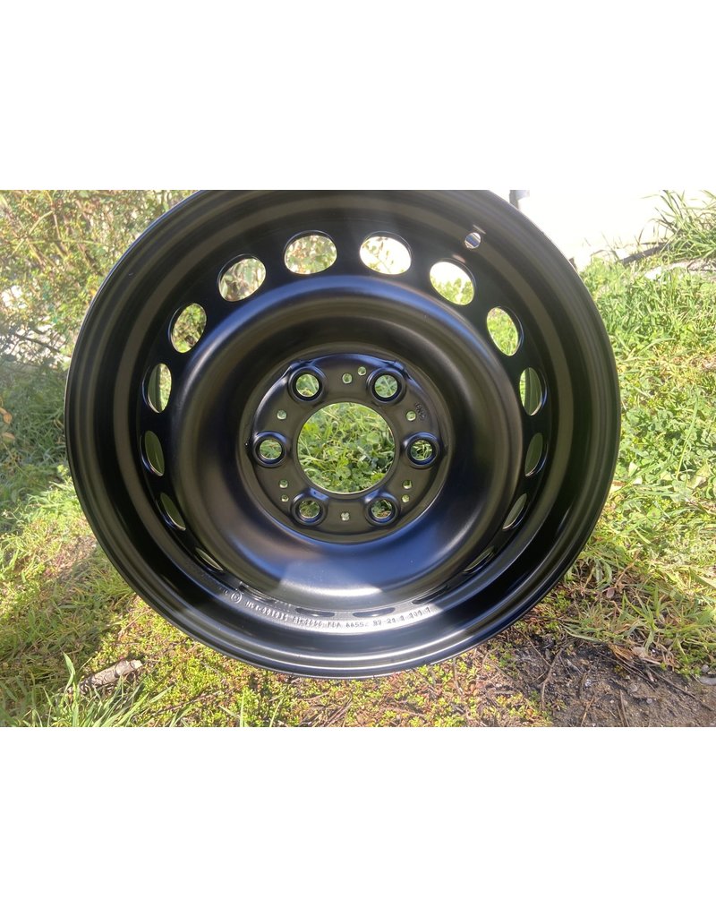 Mercedes Sprinter 906/907/ VW Crafter I / black steel rim 6.5x16  6/130, ET62 black powder coated